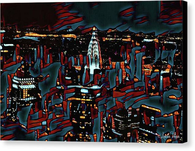 Cool Streaks of NYC Buildings - Canvas Print
