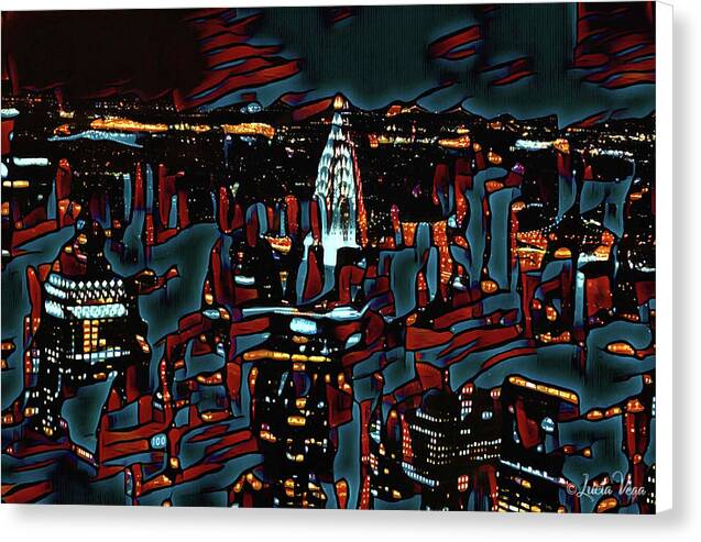 Cool Streaks of NYC Buildings - Canvas Print