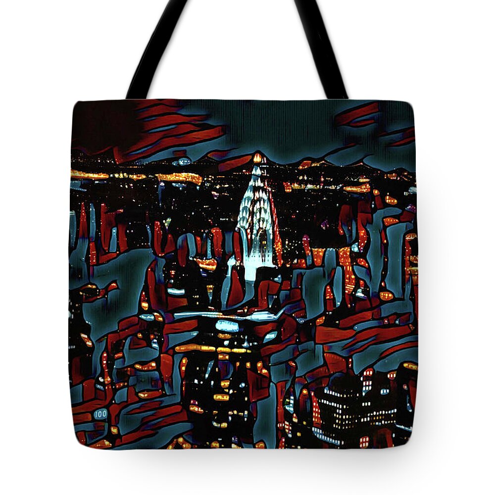 Cool Streaks of NYC Buildings - Tote Bag
