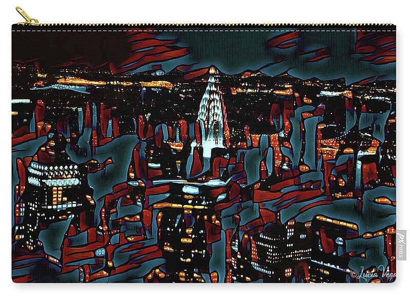 Cool Streaks of NYC Buildings - Zip Pouch