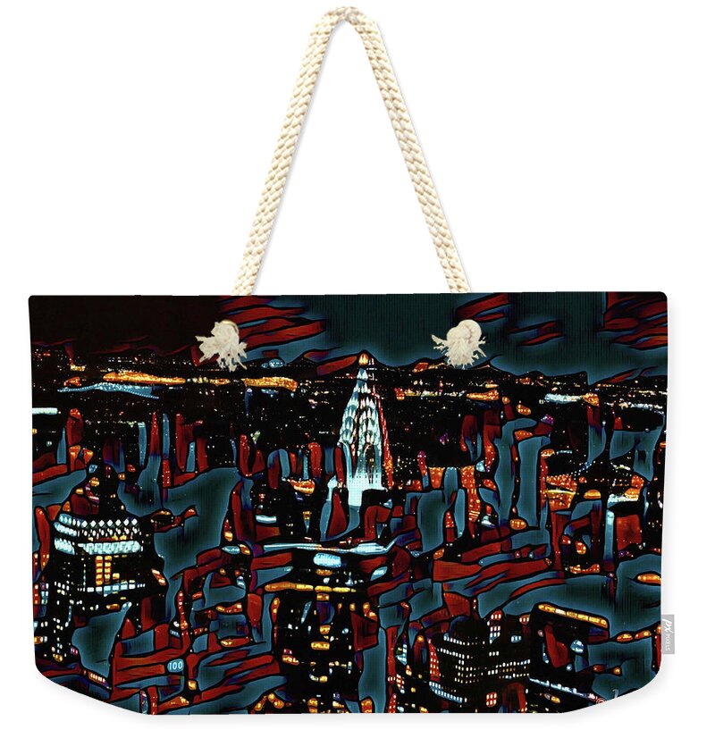 Cool Streaks of NYC Buildings - Weekender Tote Bag