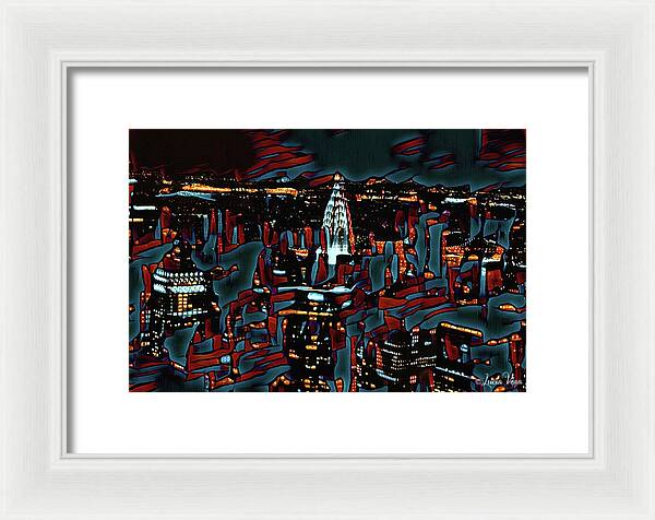Cool Streaks of NYC Buildings - Framed Print
