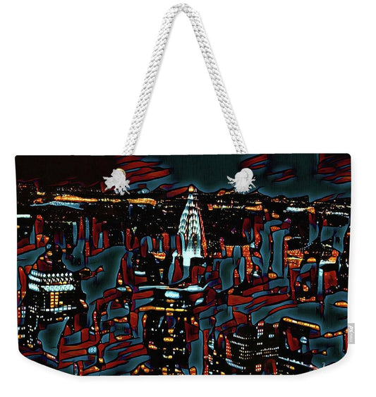 Cool Streaks of NYC Buildings - Weekender Tote Bag