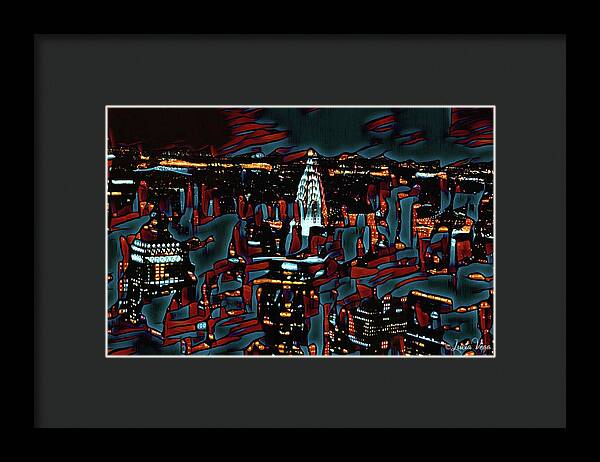 Cool Streaks of NYC Buildings - Framed Print