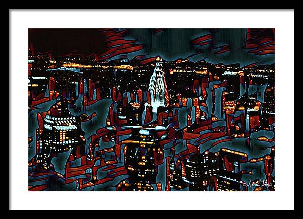 Cool Streaks of NYC Buildings - Framed Print