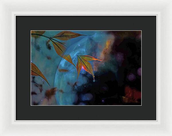Creative Nature and Planetary Background - Framed Print