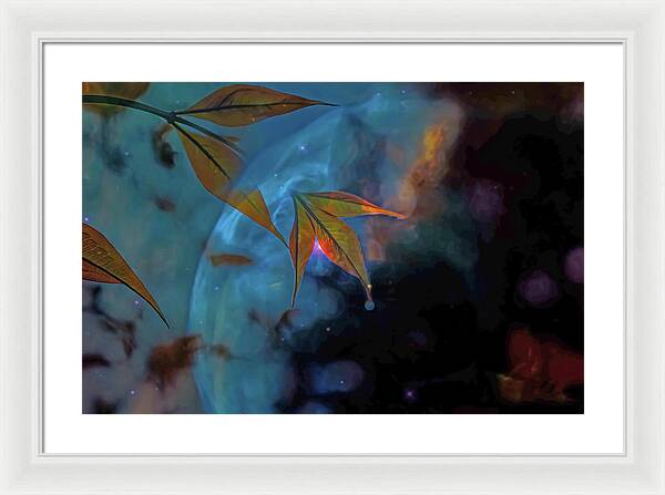 Creative Nature and Planetary Background - Framed Print