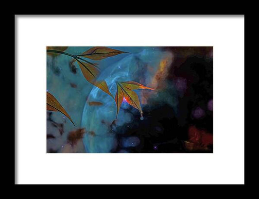 Creative Nature and Planetary Background - Framed Print