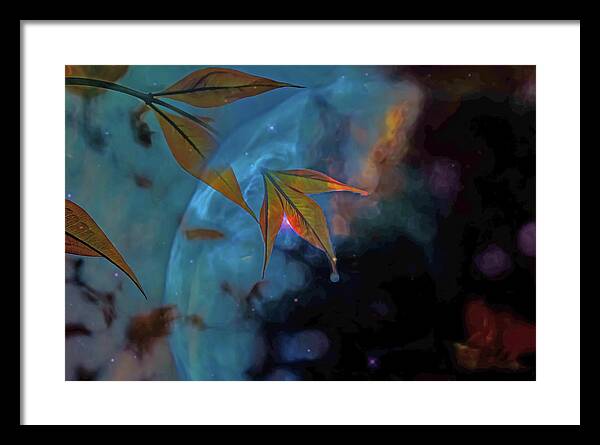 Creative Nature and Planetary Background - Framed Print