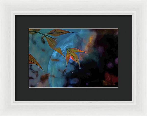 Creative Nature and Planetary Background - Framed Print