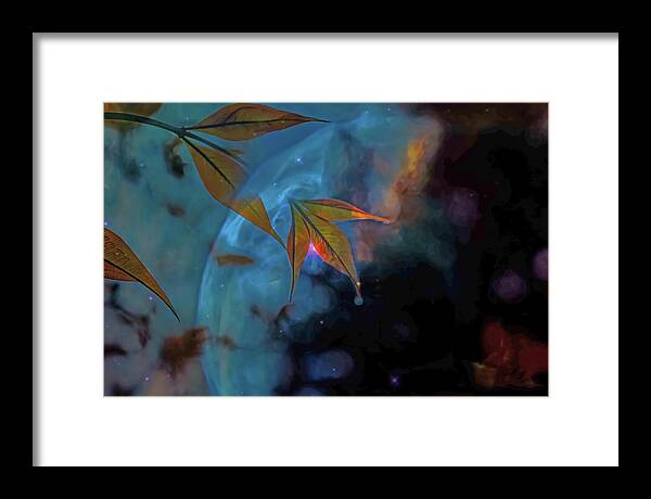 Creative Nature and Planetary Background - Framed Print