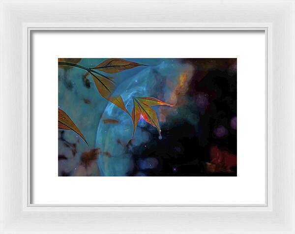 Creative Nature and Planetary Background - Framed Print
