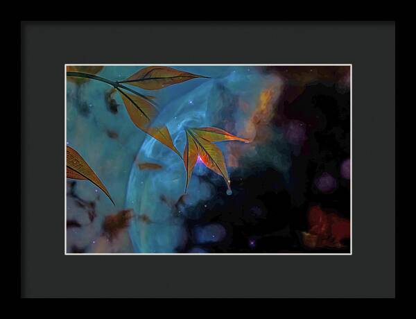 Creative Nature and Planetary Background - Framed Print