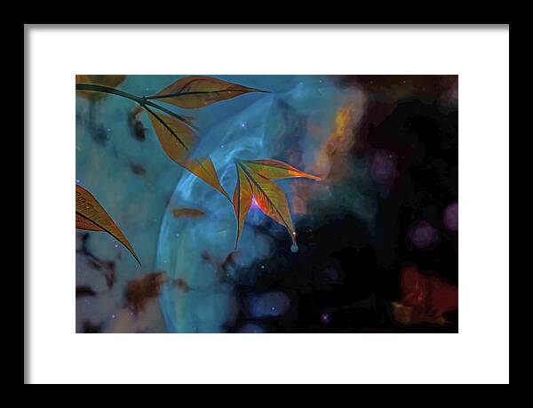 Creative Nature and Planetary Background - Framed Print