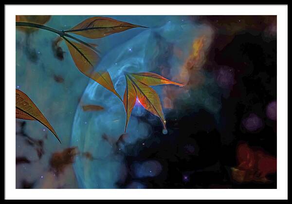 Creative Nature and Planetary Background - Framed Print