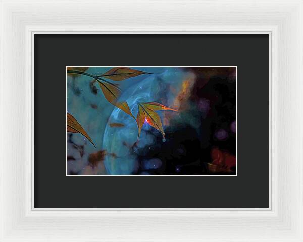 Creative Nature and Planetary Background - Framed Print