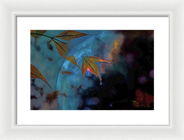 Creative Nature and Planetary Background - Framed Print