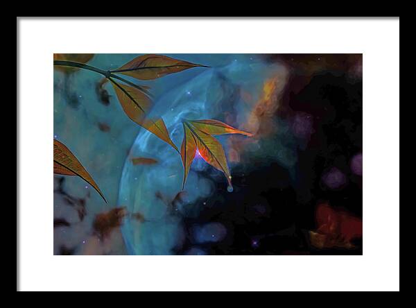 Creative Nature and Planetary Background - Framed Print