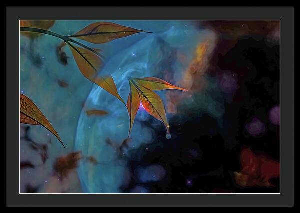 Creative Nature and Planetary Background - Framed Print