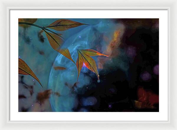 Creative Nature and Planetary Background - Framed Print