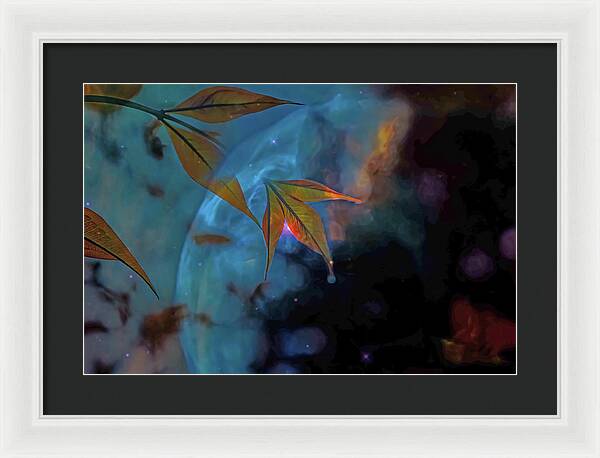 Creative Nature and Planetary Background - Framed Print