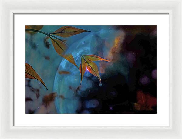 Creative Nature and Planetary Background - Framed Print