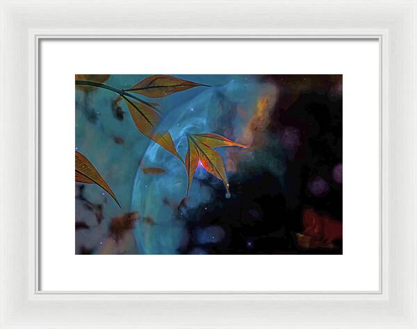 Creative Nature and Planetary Background - Framed Print