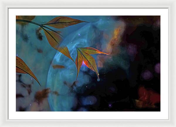 Creative Nature and Planetary Background - Framed Print