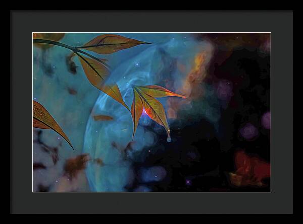 Creative Nature and Planetary Background - Framed Print
