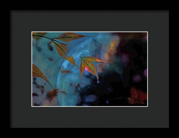Creative Nature and Planetary Background - Framed Print