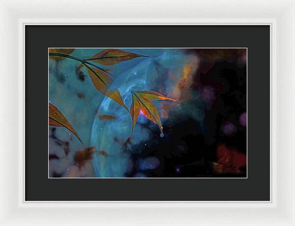 Creative Nature and Planetary Background - Framed Print