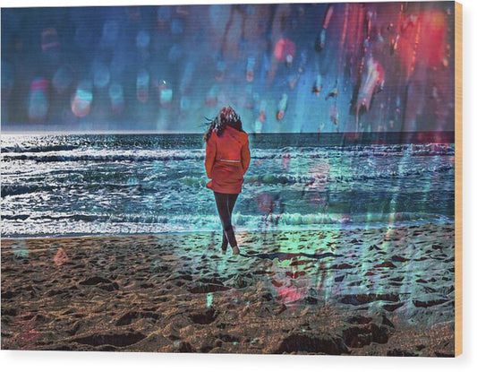 Dance in the Rain - Wood Print