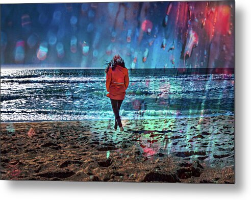 Dance in the Rain  - Metal Print