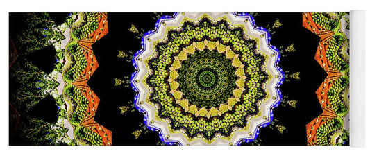 Dark and Light Abstract Mandala - Yoga Mat