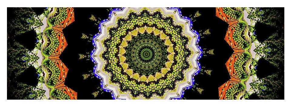 Dark and Light Abstract Mandala - Yoga Mat