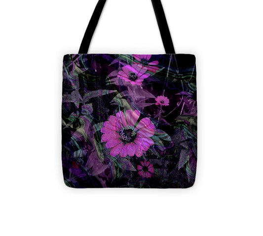Dark Pinks Flowers and Patterns - Tote Bag