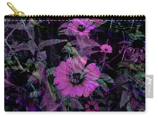Dark Pinks Flowers and Patterns - Zip Pouch