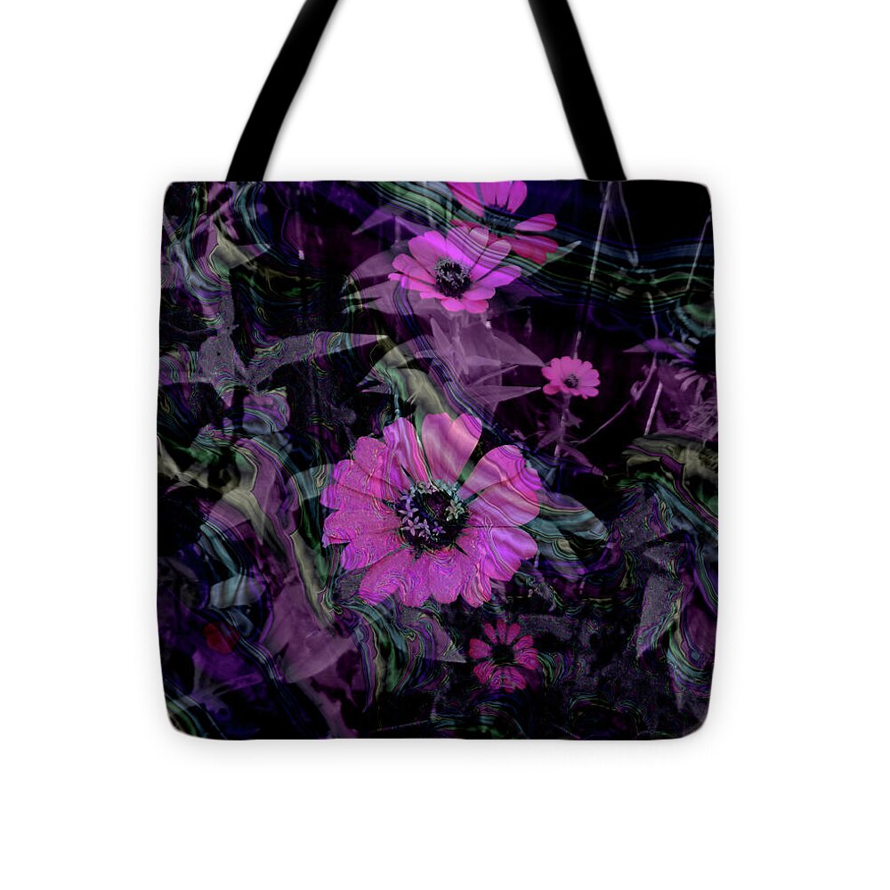 Dark Pinks Flowers and Patterns - Tote Bag