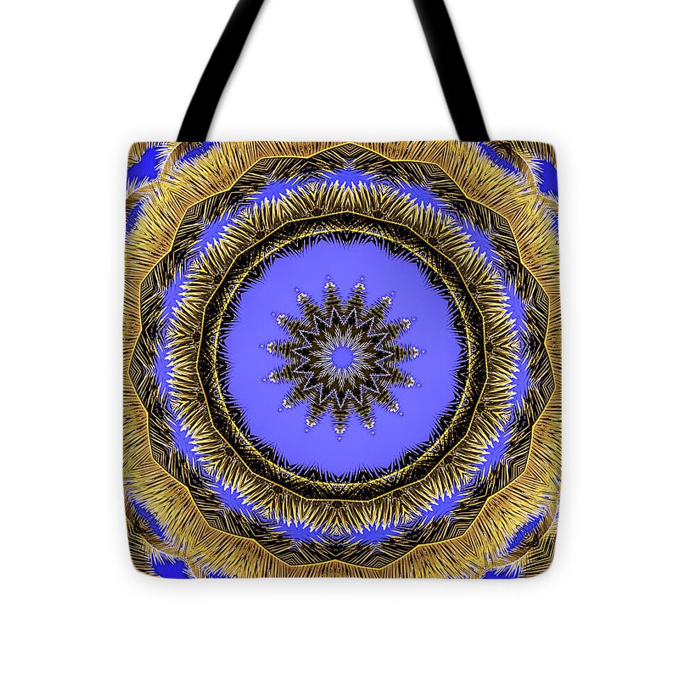 Desert Blues Circle Mandala - Tote Bag