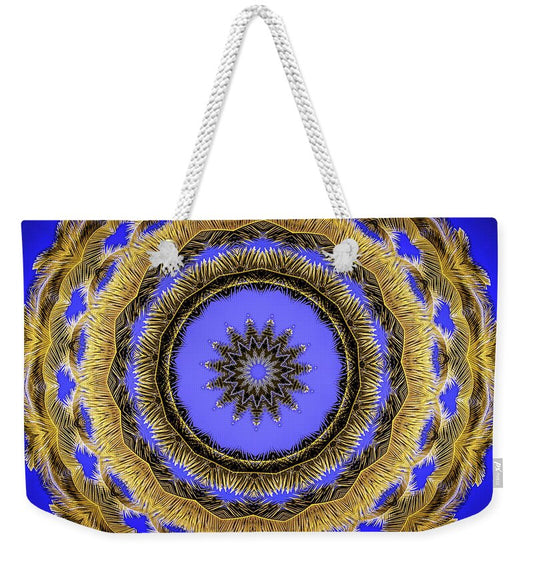 Desert Blues Circle Mandala - Weekender Tote Bag