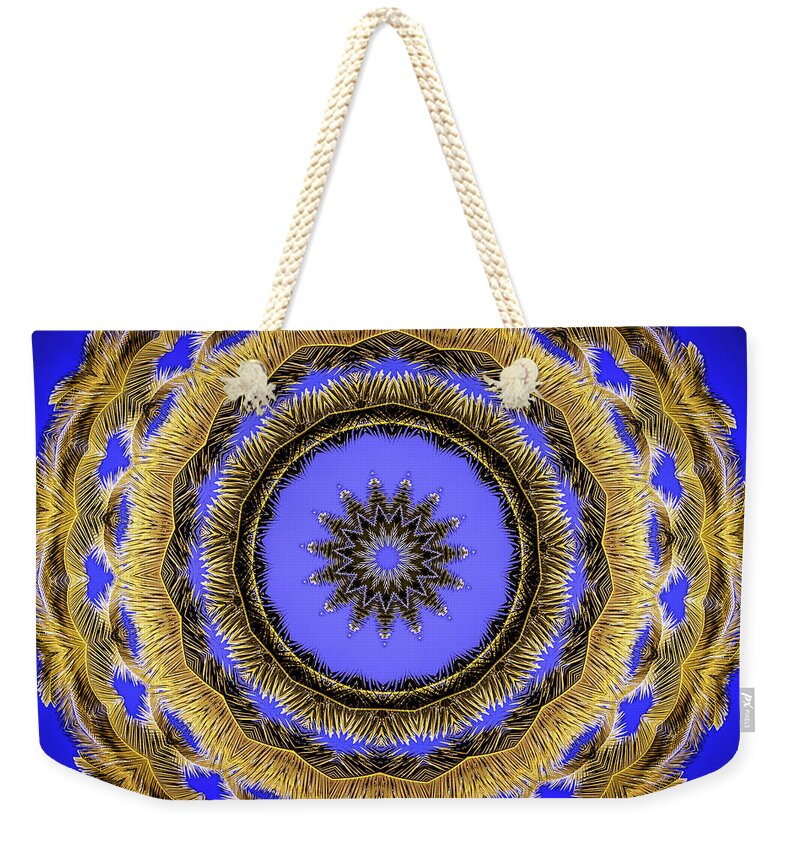Desert Blues Circle Mandala - Weekender Tote Bag