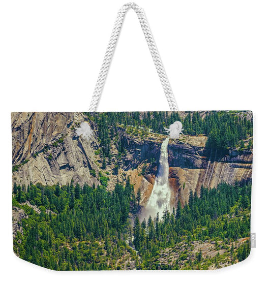 Double Waterfall in Glacier Point - Weekender Tote Bag