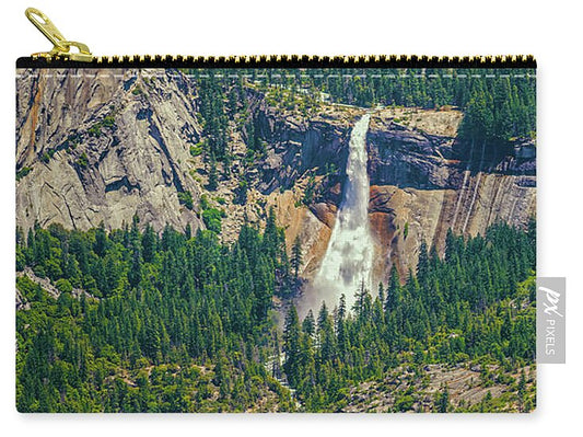 Double Waterfall in Glacier Point - Zip Pouch