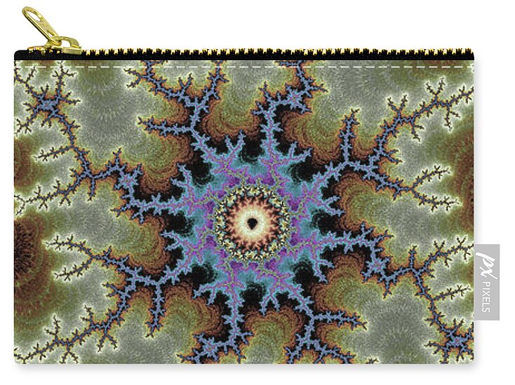 Electric Rays of Fractals Abstracts - Zip Pouch
