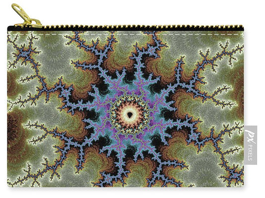 Electric Rays of Fractals Abstracts - Zip Pouch