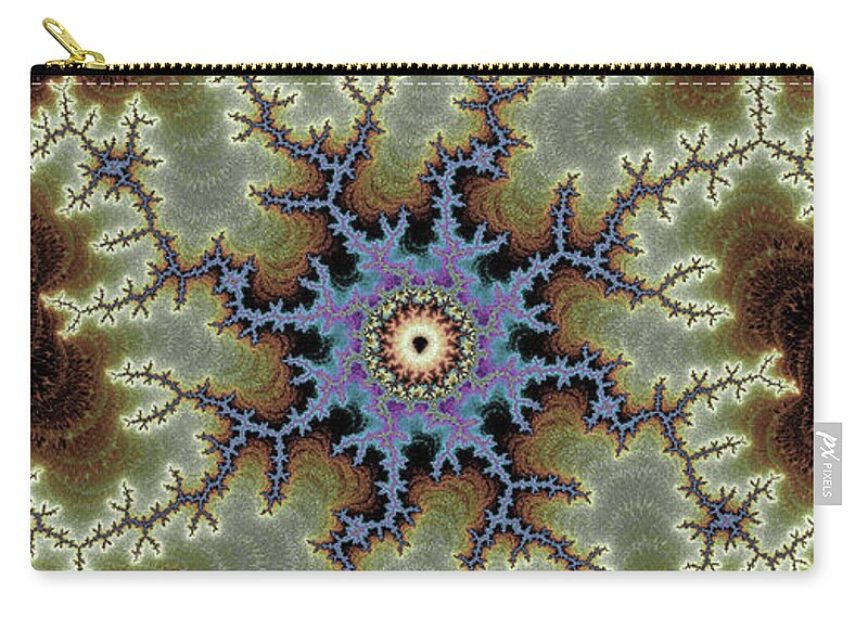 Electric Rays of Fractals Abstracts - Zip Pouch