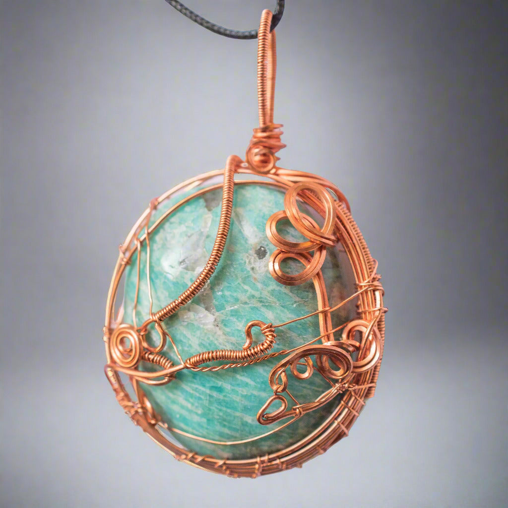 Calm Your Mood Amazonite Pendant