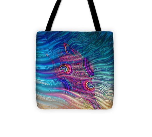 Feathery Fractals Artistic Design - Tote Bag