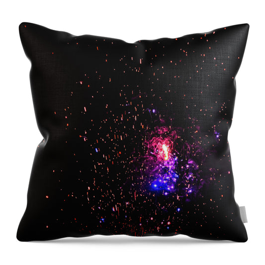 Fireworks Blast of Colors  - Throw Pillow