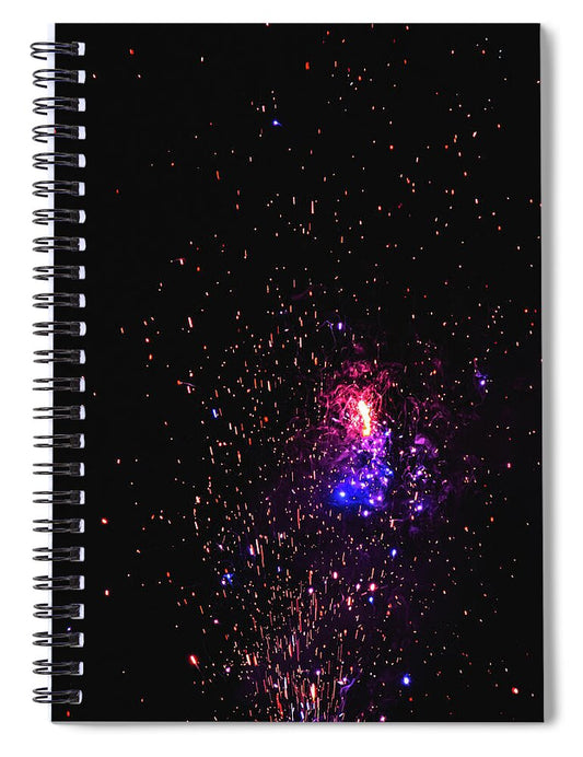 Fireworks Blast of Colors  - Spiral Notebook